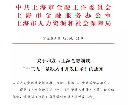 CMA被列入上海金融财会领域紧缺人才目录_C