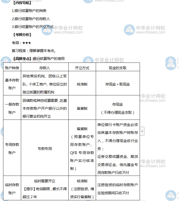 初级会计职称高频考点1