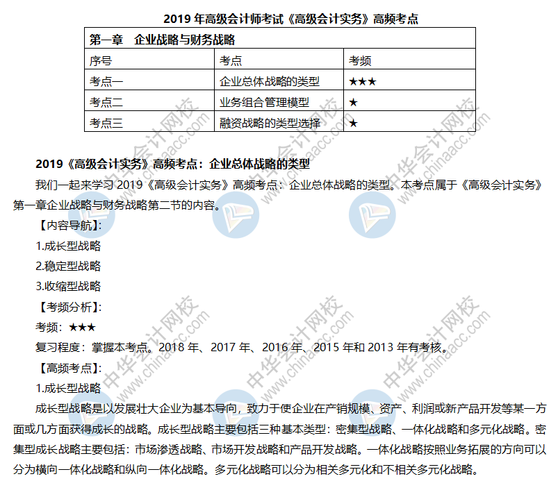 2019《高级会计实务》高频考点