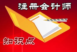 注册会计师知识点