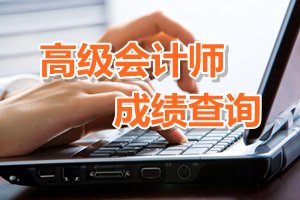 高级会计师成绩查询