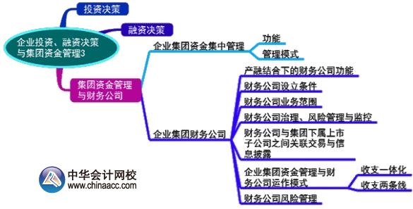 2016年高级会计师考试预习重点总结：第二章知识树之集团资金管理与财务公司