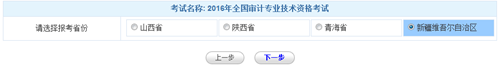 新疆2016年中级审计师考试报名入口