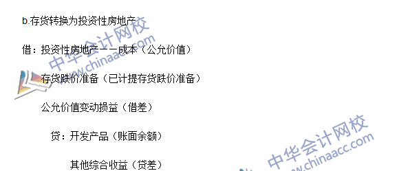 中级会计职称《中级会计实务》高频考点：投资性房地产的转换