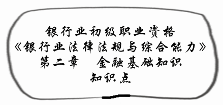 2017银行业初级资格《法律法规》预习阶段第二章知识点汇总