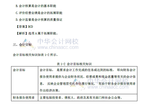 《初级会计实务》精编教材第一章 改革重点内容1.1  