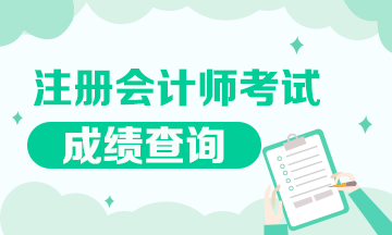 注册会计师考试成绩查询