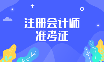 注册会计师考试准考证