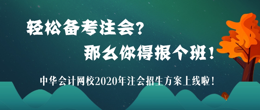 2020年注会考试