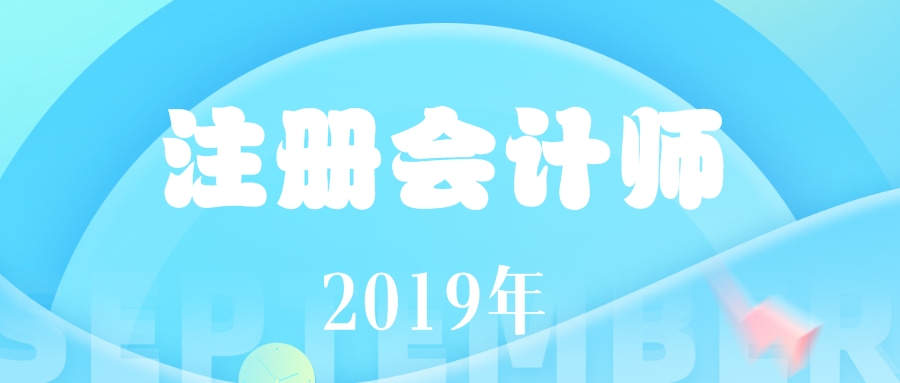 注册会计师2019年