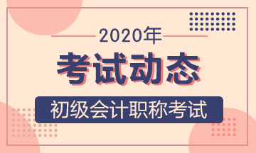 陕西省初级会计2020年考试时间安排在何时？