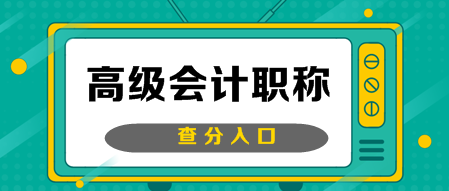 辽宁2019年高级会计师成绩查询