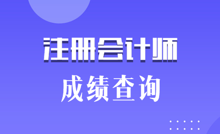 广东深圳注会成绩查询时间