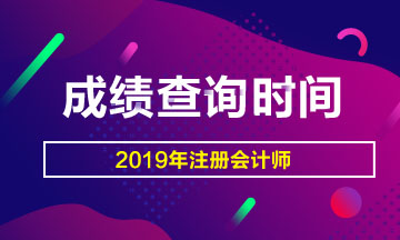 2019年注册会计师考试成绩查询预计时间