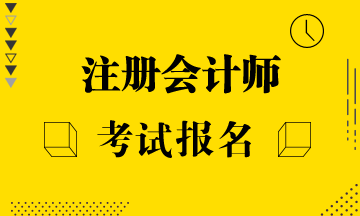 2020年注册会计师报名