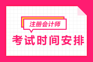 连云港2020年注册会计师考试时间