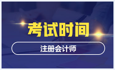 2020年注会什么时候考试？