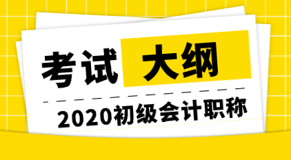 2020年初级会计师考试科目大纲你看了吗？