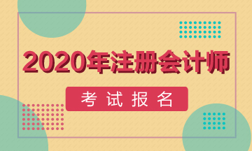 保定2020年注册会计师报名入口