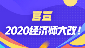 2020经济师大改