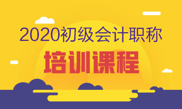 2020年北京初级会计师培训课程