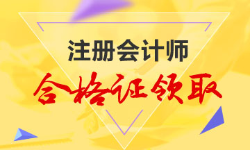 沈阳2019年CPA合格证领取时间