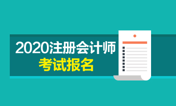 2020年注册会计师考试报名