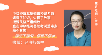 张宁老师带你学中级经济师基础——宏观经济政策