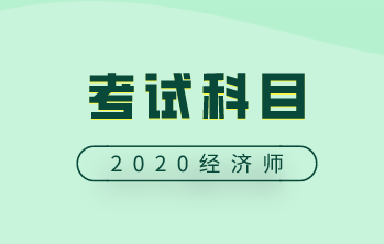 高级经济师2020年考试科目