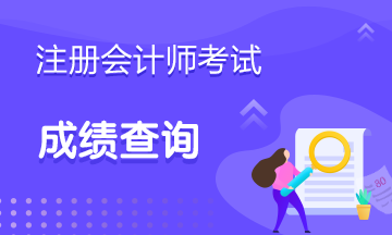 上海注册会计师考试成绩查询时间