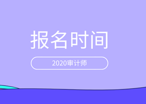 2020年审计师报名时间