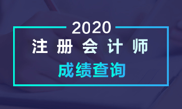 西安2020注会考试成绩查询时间