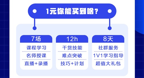 【超大福利】1元抢初级会计C位12小时特训营