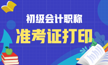 邯郸2020会计初级准考证打印时间在何时？