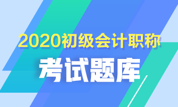 2020年广西初级会计考试题库练习