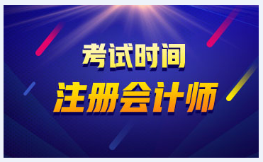 2020广东注册会计师考试时间了解一下