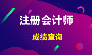 2020年湖南长沙注册会计师考试成绩查询你了解吗！