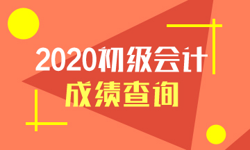 江西省2020年初级会计成绩查询官网入口是什么？