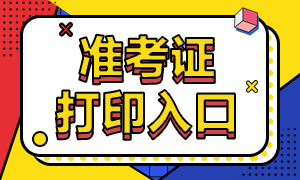 2020年初级审计师考试准考证