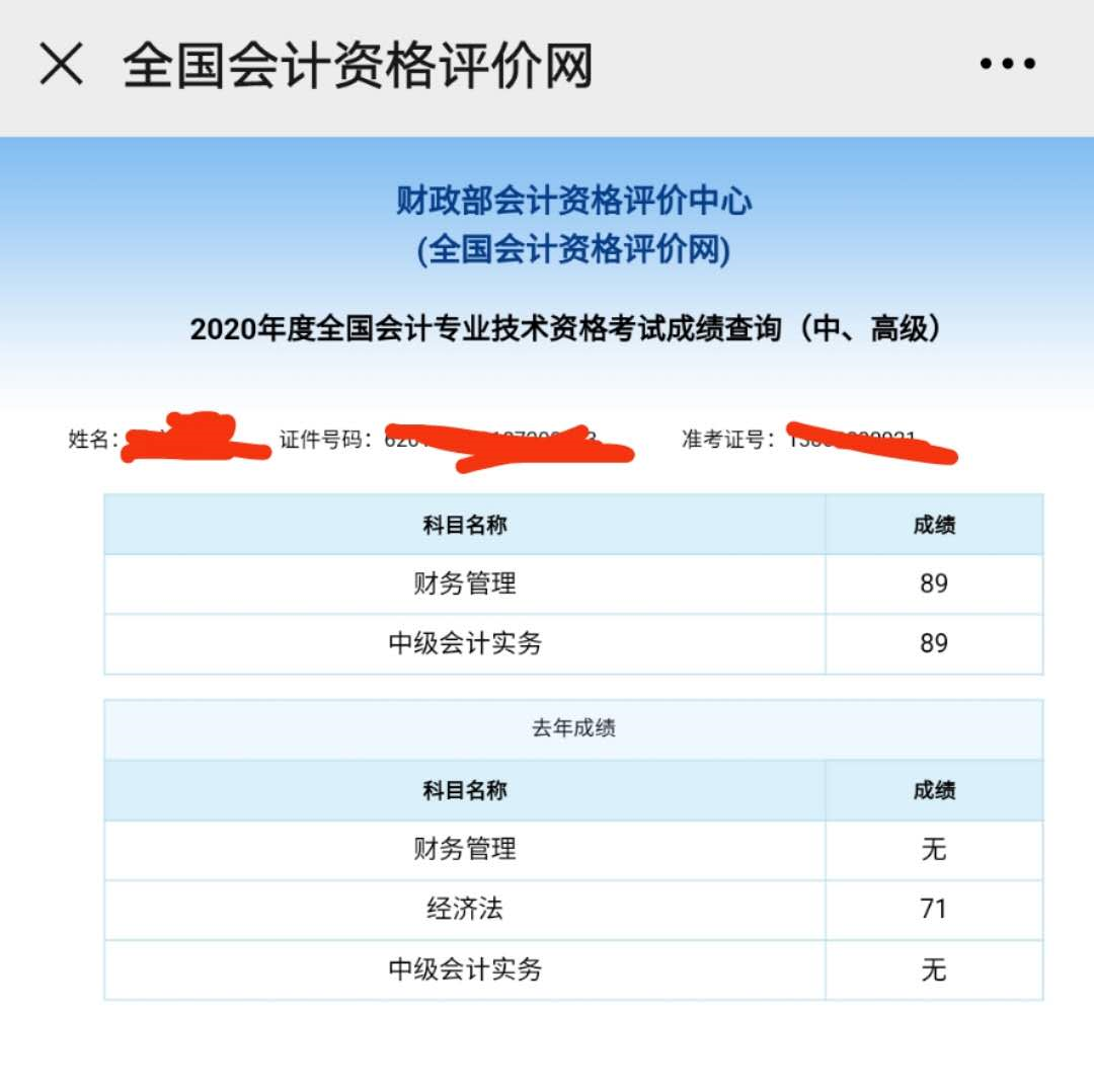 恭喜！中级会计职称来报喜 高分学员频出！