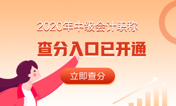 浙江绍兴市2020年中级会计职称成绩查询入口