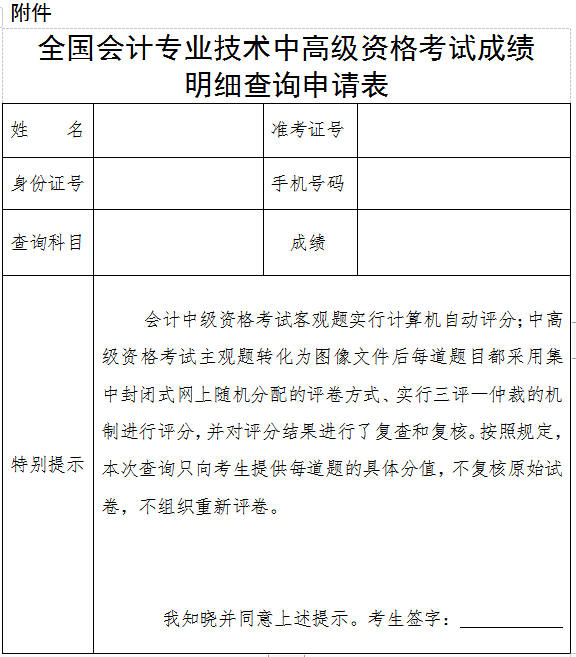 2020年福建福州高级会计师成绩复核的通知