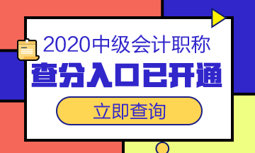 福建省直考区中级会计师考试成绩查询2020