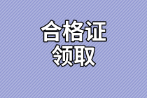 甘肃2020年资产评估师考试合格证书领取信息公布了吗？