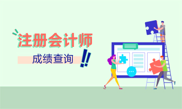 广州2020年注册会计师考试成绩查询流程