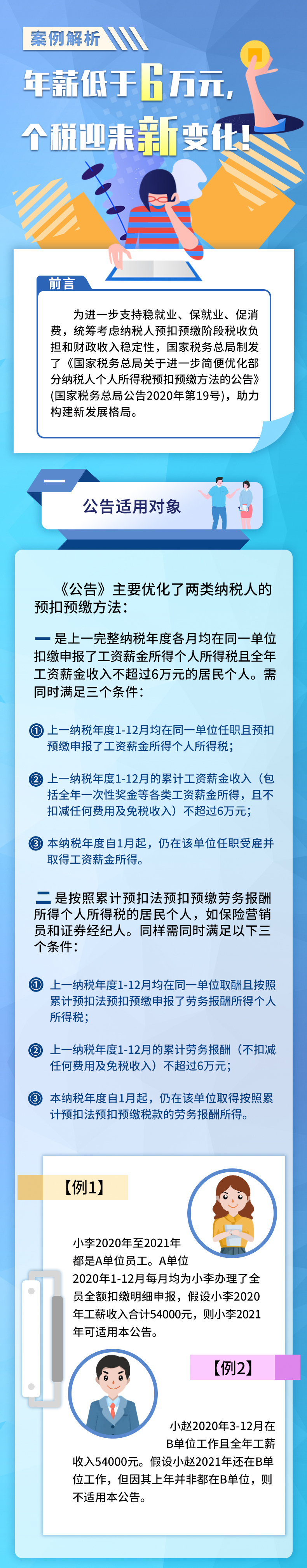 案例解析丨年薪低于6万元，个税迎来新变化！