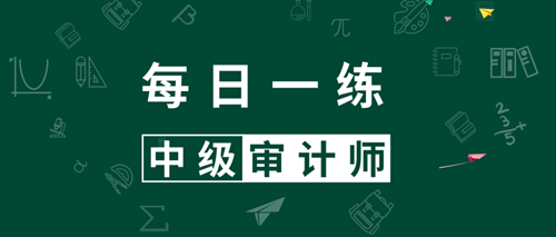 2021中级审计师考试每日一练免费测试