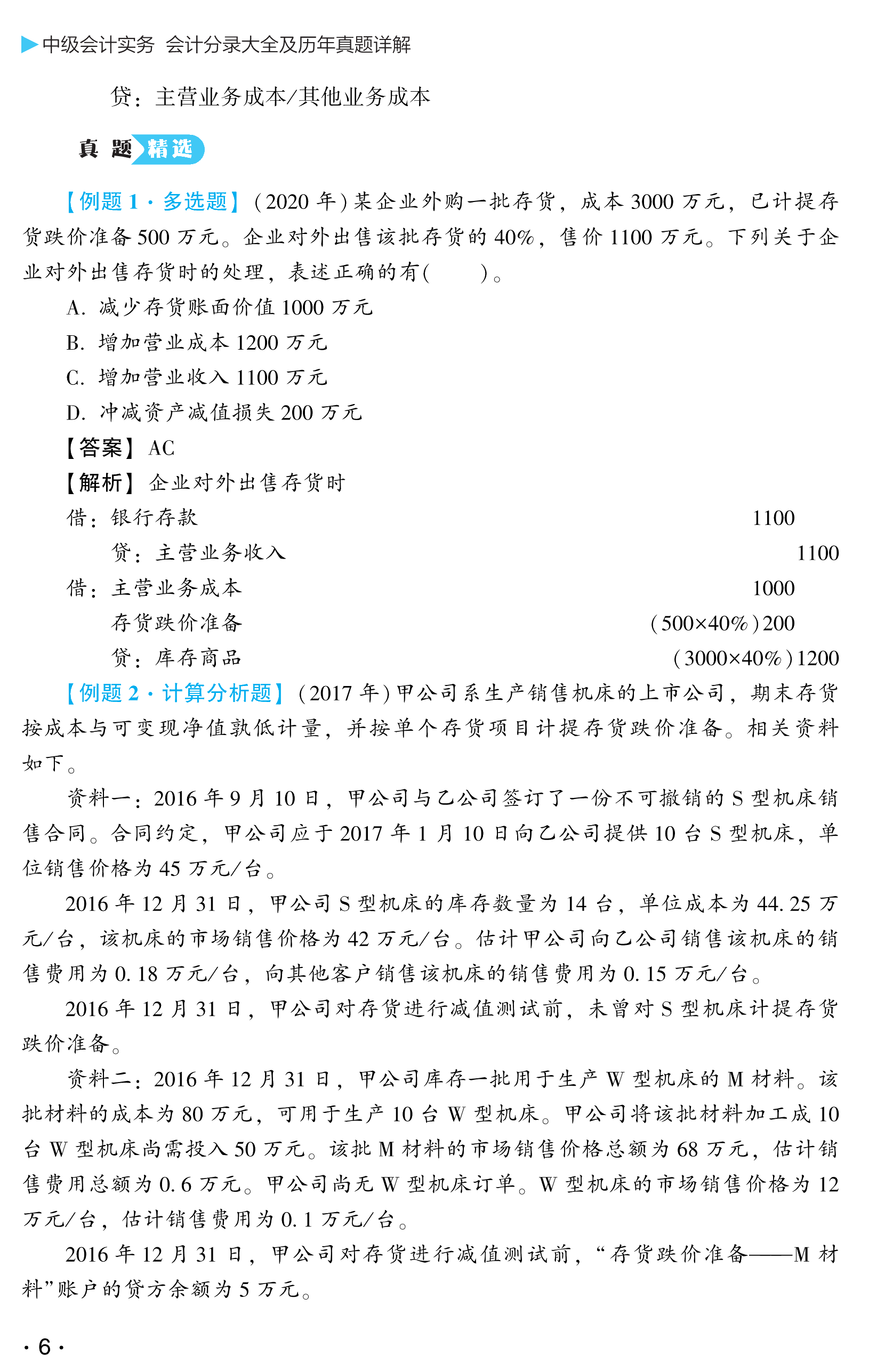 刘国峰主编中级会计实务《会计分录大全及历年试题详解》免费试读