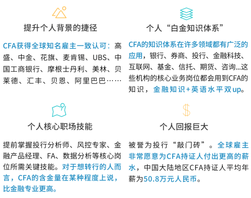 又发钱？！CFA持证人最高可领160万现金！