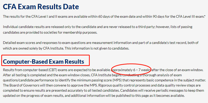 2022年2月CFA机考成绩公布时间！速看！